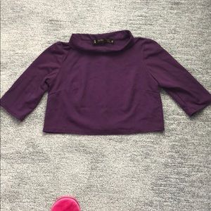 Purple crop top